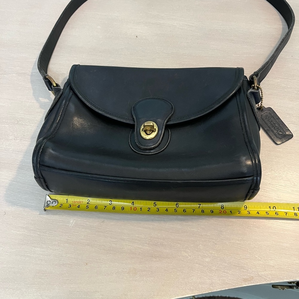 Coach Vintage 80s 90s Black Leather M5C 9908 Devon‎ Handbag - Picture 7 of 10